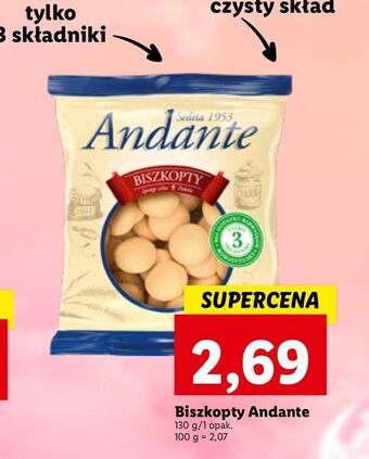 Lidl Biszkopty andante oferta