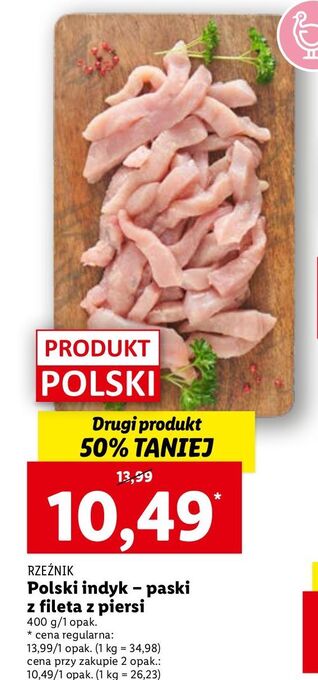 Lidl Paski z fileta piersi kurczaka rzeźnik codzienna dostawa oferta