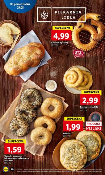 Lidl Bajgiel z sezamem oferta