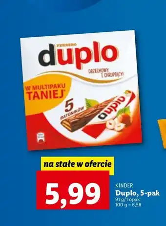 Lidl Batoniki kinder duplo oferta