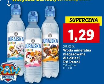 Lidl Woda niegazowana psi patrol jurajska junior oferta