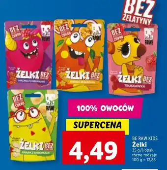 Lidl Żelki o smaku mango be raw! oferta