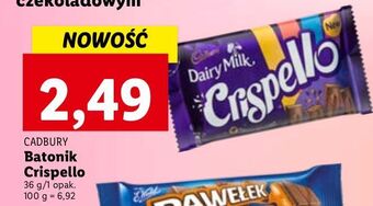 Lidl Baton cadbury crispello oferta