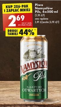 Biedronka Piwo namysłów pils oferta