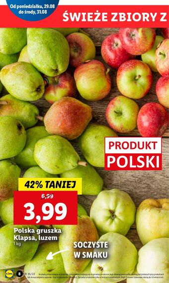 Lidl Gruszka klapsa oferta