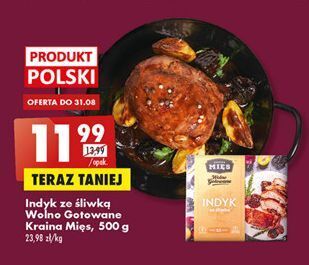 Biedronka Indyk ze śliwką wolno gotowane kraina mięs oferta
