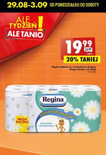 Biedronka Papier toaletowy rumiankowy regina oferta