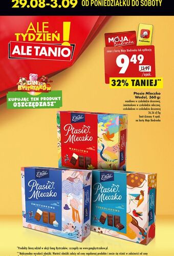Biedronka Czekoladki waniliowe e. wedel ptasie mleczko oferta
