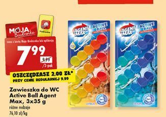 Biedronka Zawieszka niebieska agent max active ball oferta