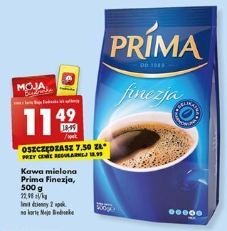 Biedronka Kawa cafe prima finezja oferta