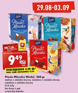 Biedronka Czekoladki czekoladowe e. wedel ptasie mleczko oferta