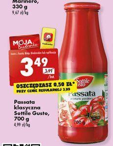 Biedronka Passata sottile gusto oferta