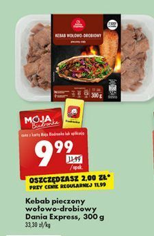 Biedronka Kebab wołowo-drobiowy danie express oferta