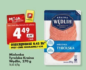 Biedronka Mielonka tyrolska kraina wędlin oferta