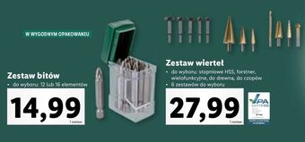 Lidl Zestaw wierteł do drewna oferta