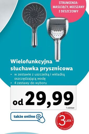 Lidl Słuchawka prysznicowa wielofunkcyjna livarno home oferta
