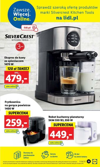 Lidl Ekspres ciśnieniowy 1470w silvercrest oferta