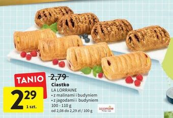 Intermarche Ciastko z malinami i budyniem la lorraine oferta