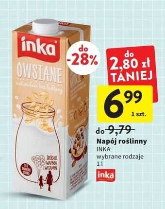 Intermarche Napój owsiany inka owsiane oferta
