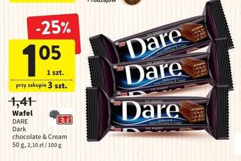 Intermarche Wafelek w ciemnej czekoladzie eti dare oferta