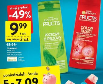Intermarche Szampon wzmacniający do włosów farbowanych i z pasemkami garnier fructis color resist oferta