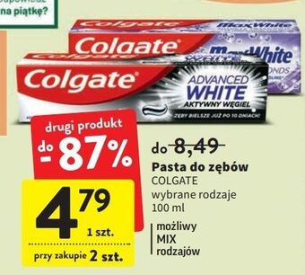 Intermarche Pasta do zębów sparkle diamonds colgate max white oferta