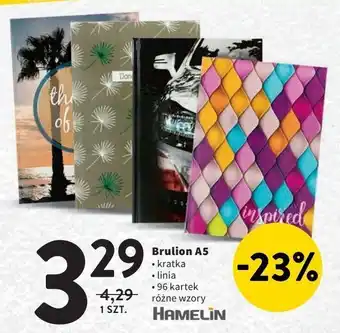 Intermarche Brulion a5 96 kartek linia hamelin oferta