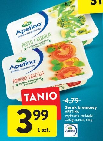 Intermarche Serek kremowy pesto i rukola arla apetina oferta