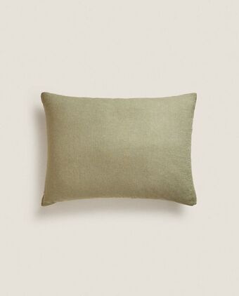 ZARA HOME Lniana poszewka na poduszkę dekoracyjną xxl oferta