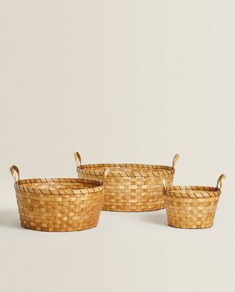 ZARA HOME Drewniany koszyk oferta
