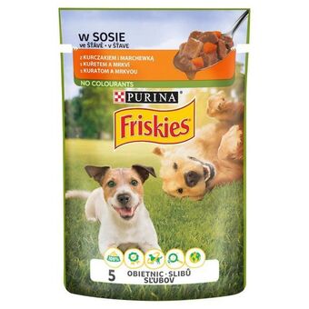 Torimpex Friskies karma dla psów w sosie z kurczakiem i marchewką 100 g oferta