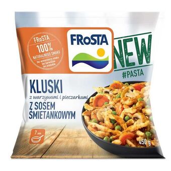 Torimpex Frosta danie kluski z warzywami i pieczarkami z sosem śmietankowym oferta