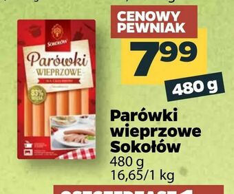 Netto Parówki wieprzowe Sokołów oferta