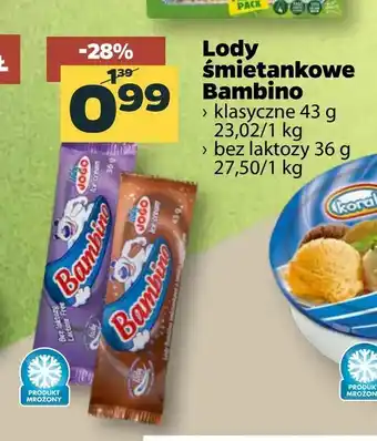 Netto Lody śmietankowe Bambino oferta