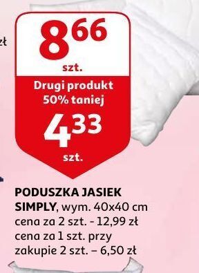 Auchan Poduszka jasiek simply 40 x cm oferta