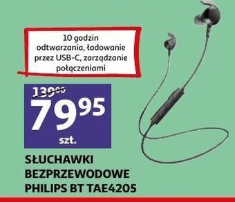 Auchan Słuchawki bezprzewodowe tae4205 philips oferta