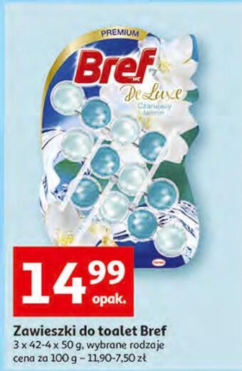 Auchan Zawieszka do wc czarujący jaśmin bref deluxe oferta