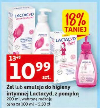 Auchan Emulsja do higieny intymnej lactacyd ultra-delikatny oferta