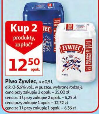 Auchan Piwo żywiec bezalkoholowe oferta