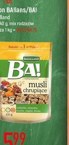 E.Leclerc Musli chrupiące 5 bakalii bakalland ba! oferta