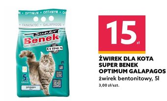 Dealz Żwirek dla kota galapagos super benek oferta