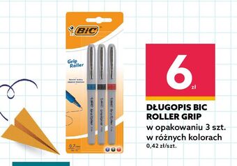 Dealz Długopisy mix kolorów bic grip roller oferta