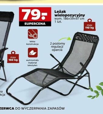 Netto Leżak wielopozycyjny oferta