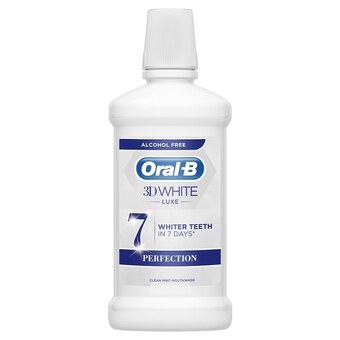 Biedronka Oral-b 3dwhite luxe perfection płyn do płukania jamy ustnej 500ml oferta