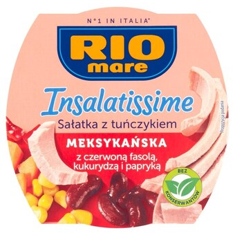Intermarche Rio mare insalatissime sałatka z tuńczykiem meksykańska z czerwoną fasolą kukurydzą i papryką 160 g oferta