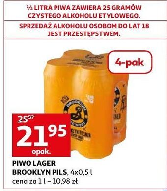 Auchan Piwo brooklyn pilsner oferta