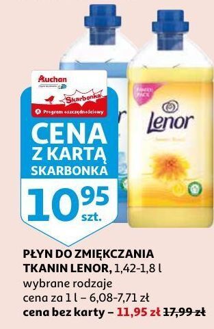 Auchan Płyn do płukania summer breeze lenor oferta
