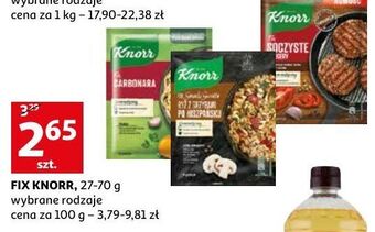 Auchan Spaghetti carbonara knorr fix oferta