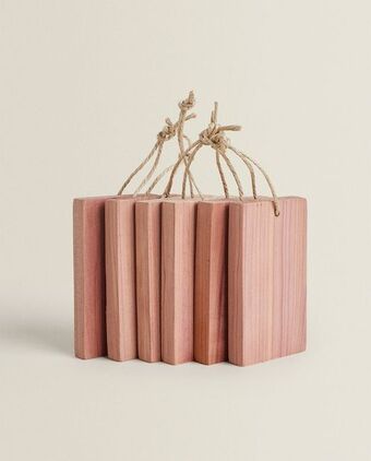 ZARA HOME Cedrowe deseczki z wieszakiem (komplet 6 szt.) oferta