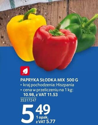 Selgros Papryka słodka mix 500g oferta